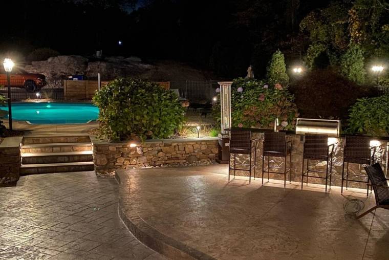Landscape Exterior lighting Electrician Bolton CT